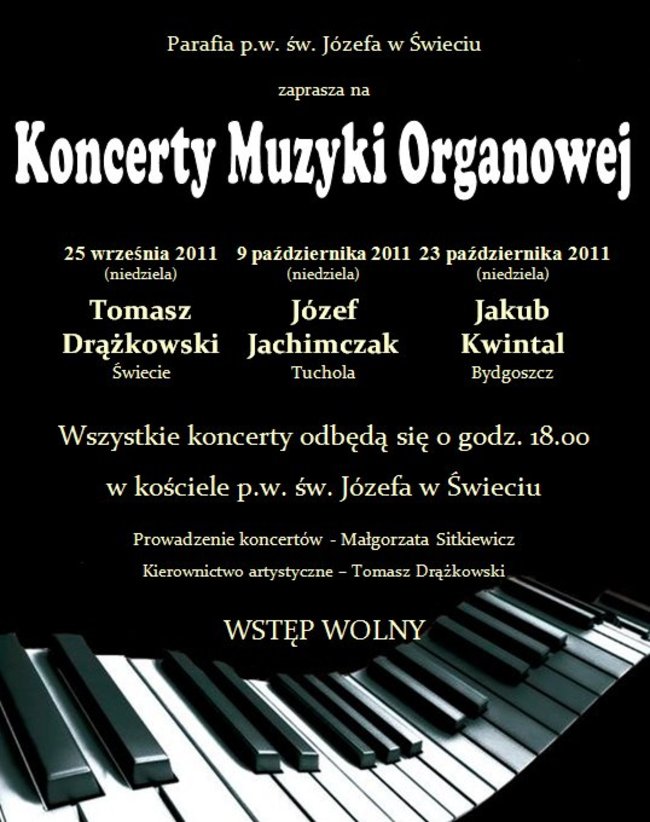 Koncert organowy już w niedzielę