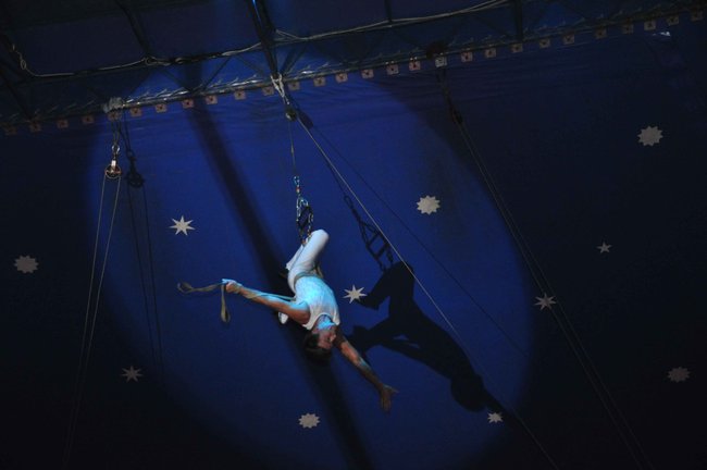 Cyrkowe popisy pod zamkiem