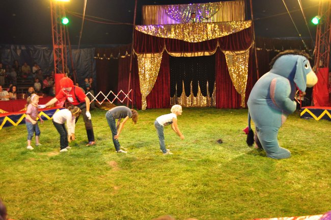 Cyrkowe popisy pod zamkiem