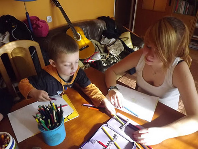 Wolontariusze w Bąkowie