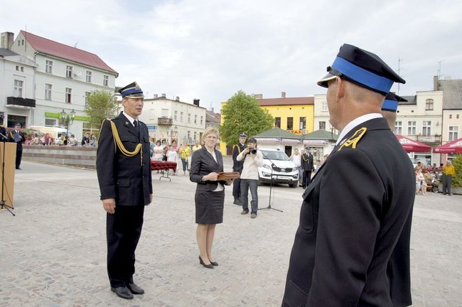 Strażacy świętowali na rynku