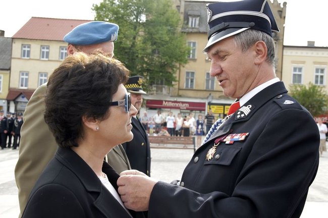 Strażacy świętowali na rynku