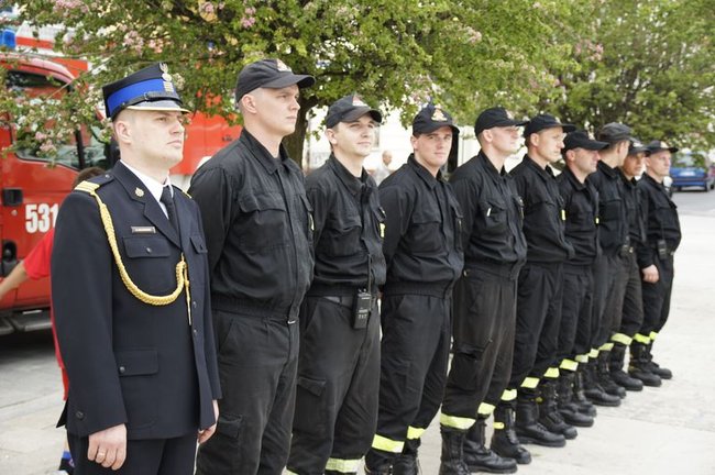 Strażacy świętowali na rynku