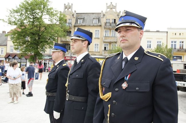 Strażacy świętowali na rynku