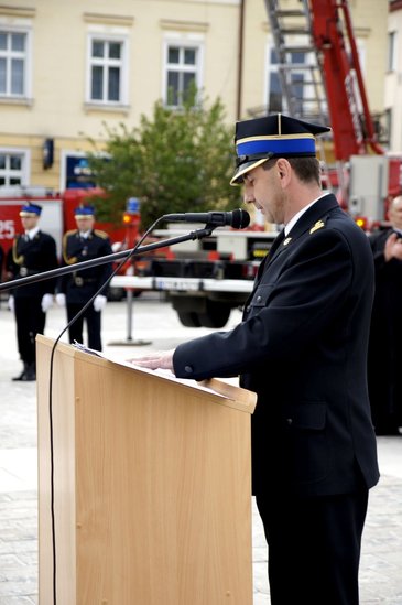 Strażacy świętowali na rynku