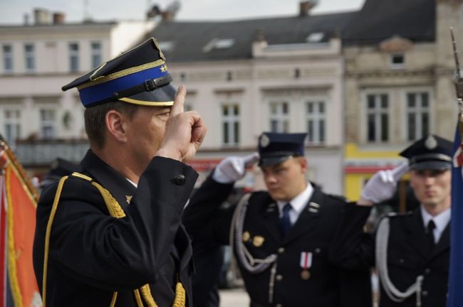 Strażacy świętowali na rynku