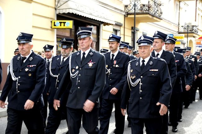 Strażacy świętowali na rynku