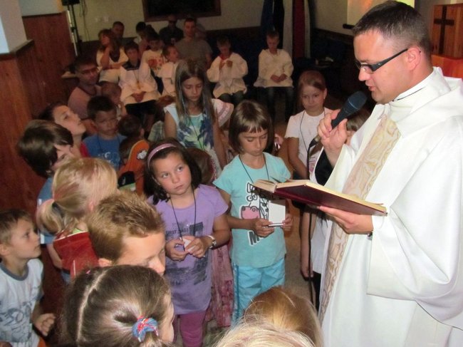 Rodziny na rekolekcjach w Tleniu