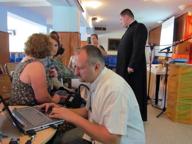 Rodziny na rekolekcjach w Tleniu