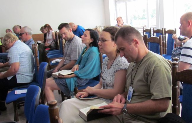 Rodziny na rekolekcjach w Tleniu