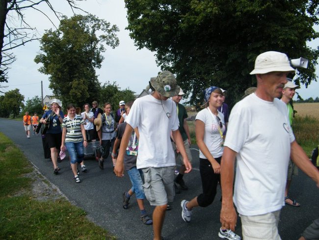 Połowa drogi na Jasną Górę