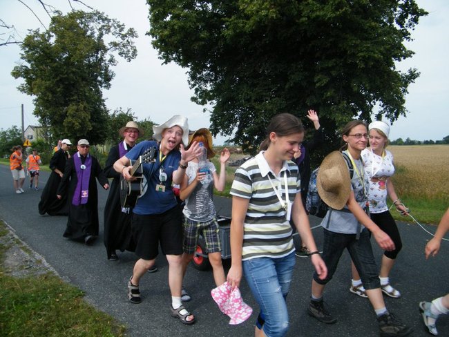 Połowa drogi na Jasną Górę