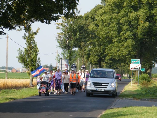 Połowa drogi na Jasną Górę