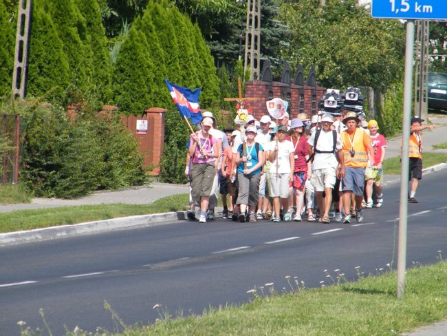 Połowa drogi na Jasną Górę