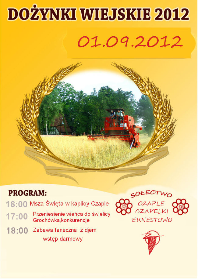 W sobotę dożynki w Sulnowie i Czaplach