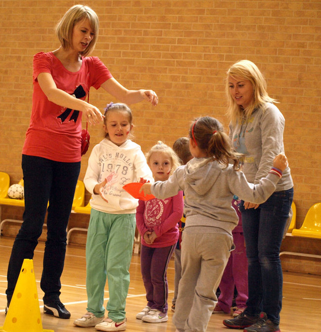 Turniej przedszkolaków w hali