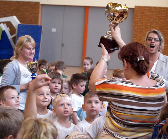 Turniej przedszkolaków w hali