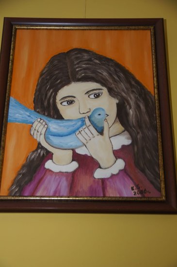 Obrazy maluje sercem