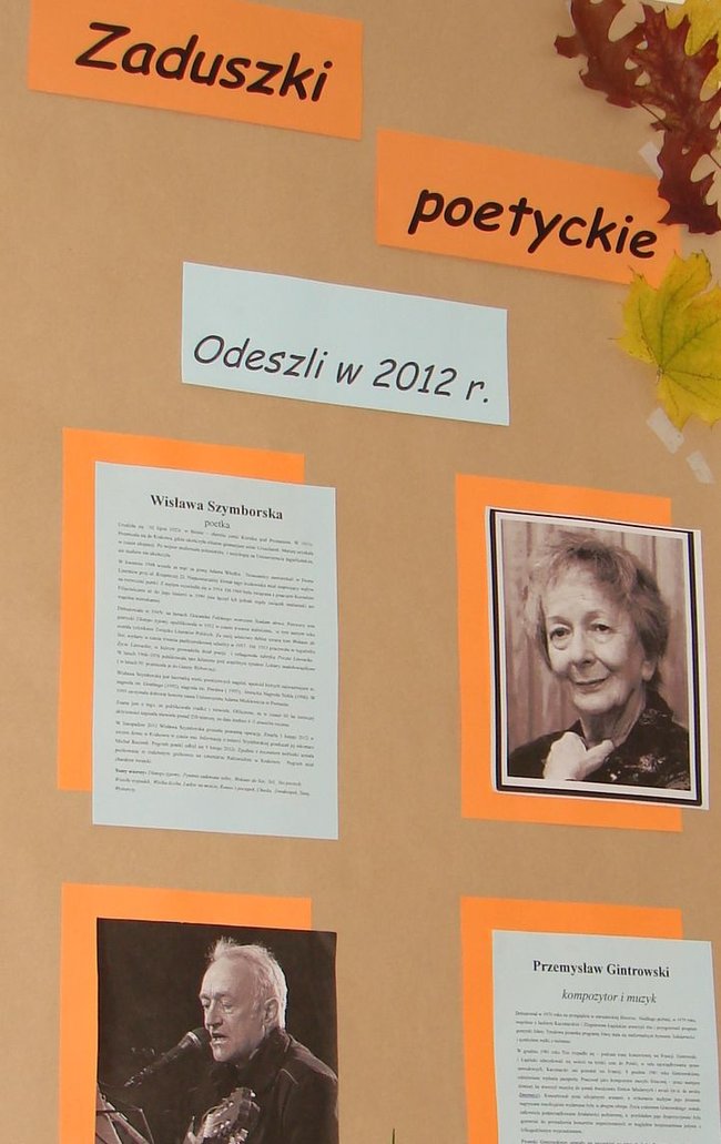  IX Zaduszki poetyckie ?pomrzemy bez rutyny?