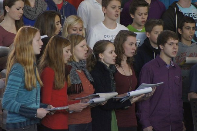 Młodzież z Niemiec zaśpiewała w G2 - fotorelacja