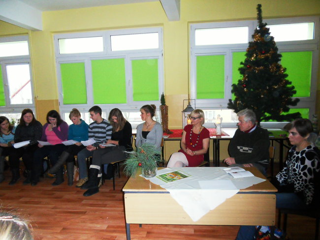 Lekcja  wiedzy o kulturze w ZSP Świecie