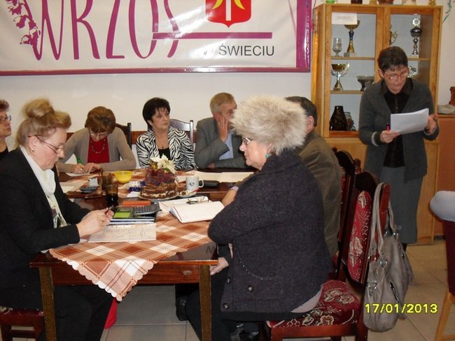 Zebranie u seniorów