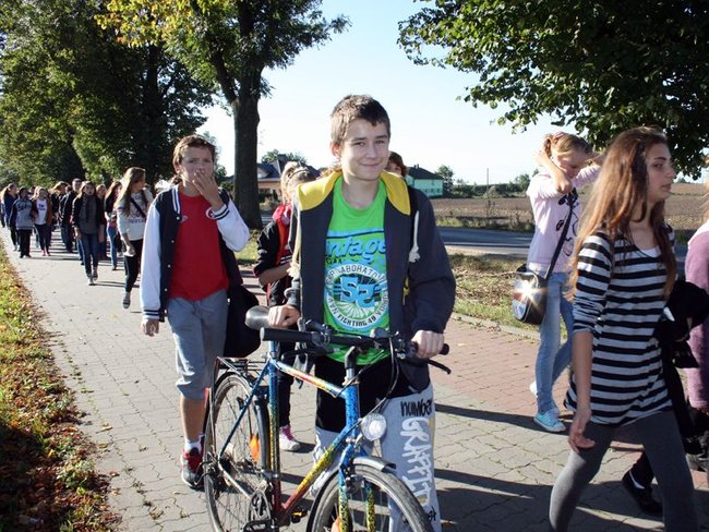 Gimnazjaliści z Dwójki  pożegnali lato