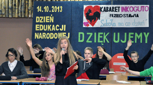 Dzień nauczyciela na wesoło