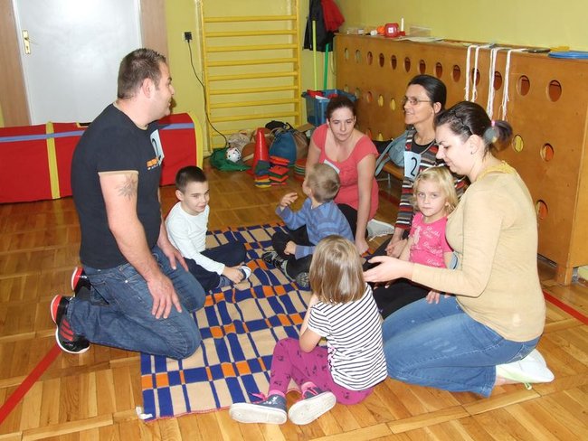 Sportowo z rodzicami w Przedszkolu nr 9