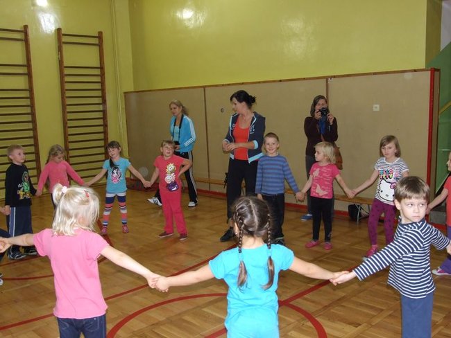 Sportowo z rodzicami w Przedszkolu nr 9