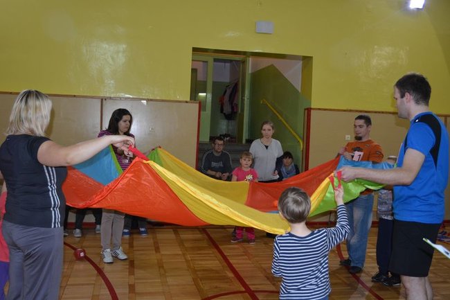 Sportowo z rodzicami w Przedszkolu nr 9