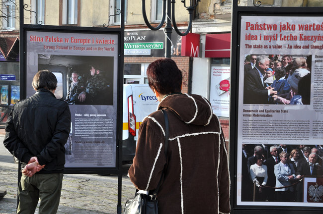 Wystawa o prezydencie Kaczyńskim przez kilka dni w Świeciu