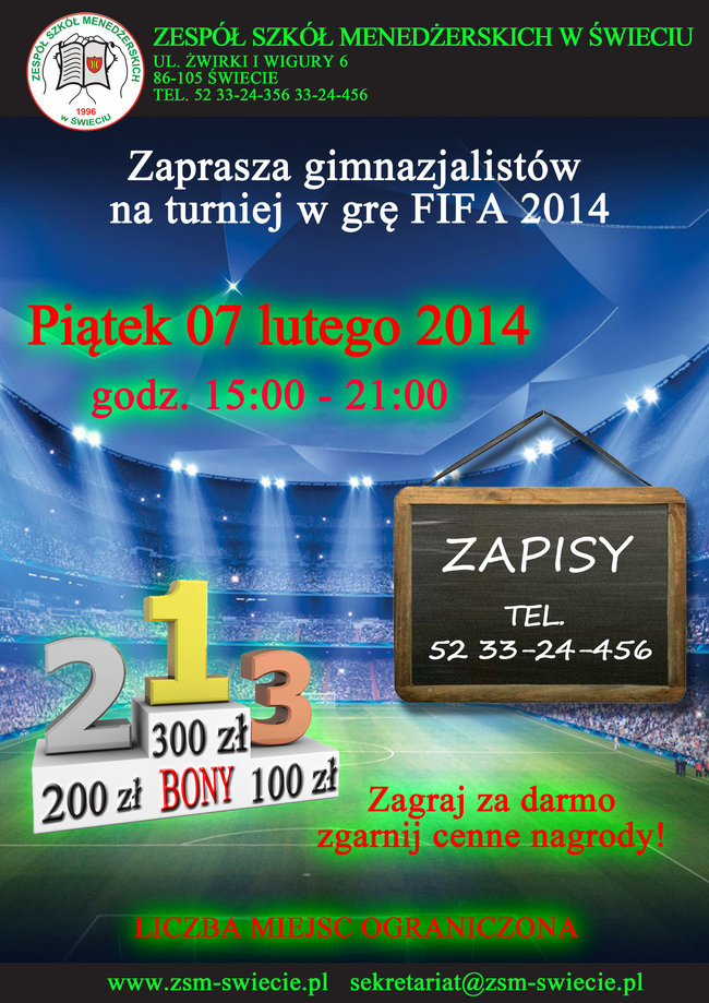 Dziś turniej w grę FIFA 2014