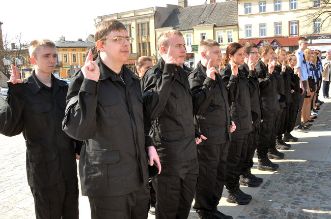 Ślubowanie klasy policyjnej