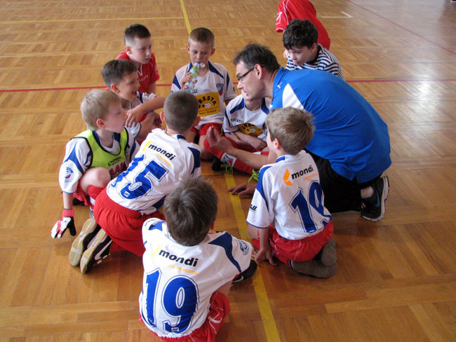 Najmłodsi kopali w Grucznie