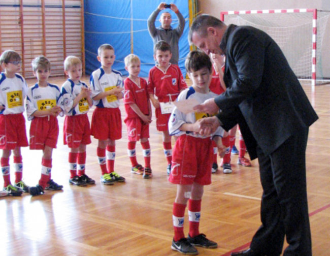 Najmłodsi kopali w Grucznie