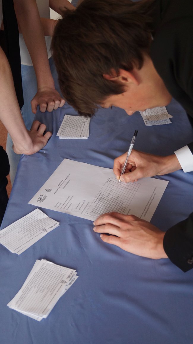 Młodzi z G3 w Świeciu głosują