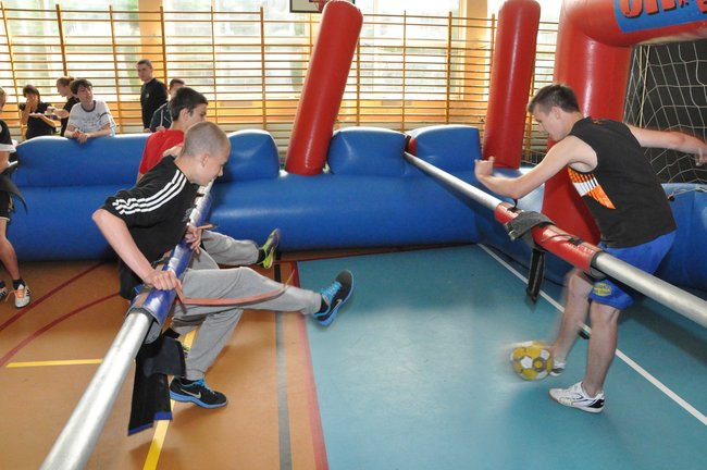 Mega piłkarzyki w Gimnazjum nr 1