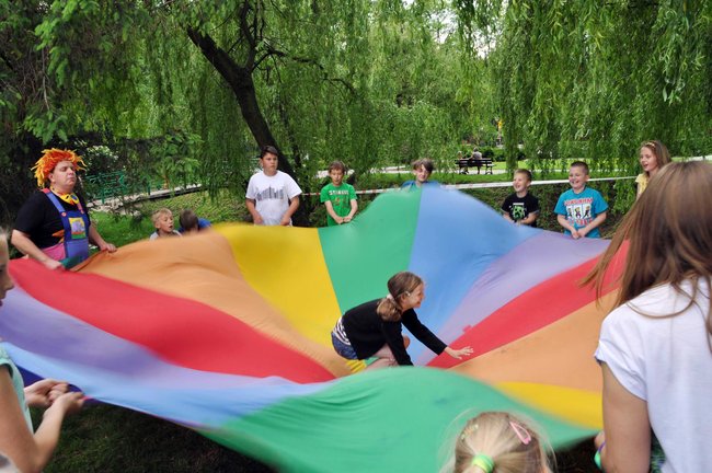 Park zamieniony w duży dom