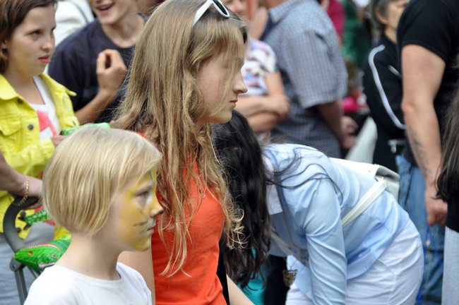 Park zamieniony w duży dom