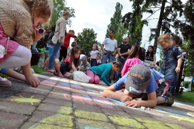 Park zamieniony w duży dom