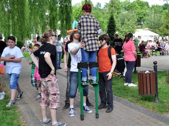 Park zamieniony w duży dom