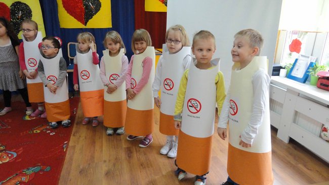 Przedszkolaki wiedzą, że palenie szkodzi