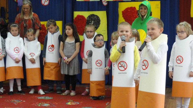 Przedszkolaki wiedzą, że palenie szkodzi