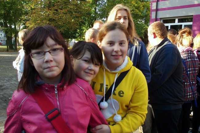 Gimnazjaliści z Dwójki witali jesień w Decznie