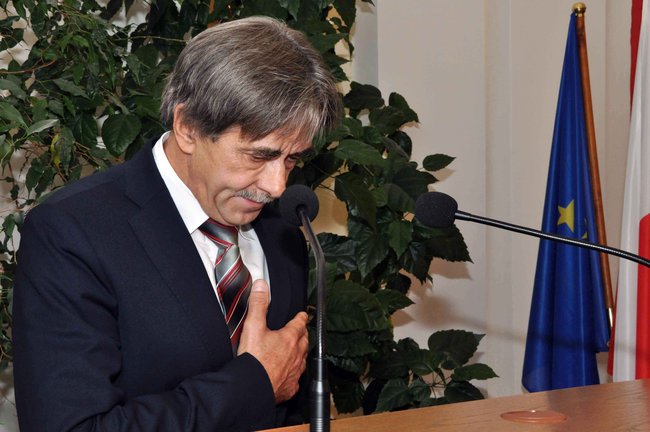 Radni po ślubowaniu. Wójcik ? przewodniczącym, Siemaszko ? wice
