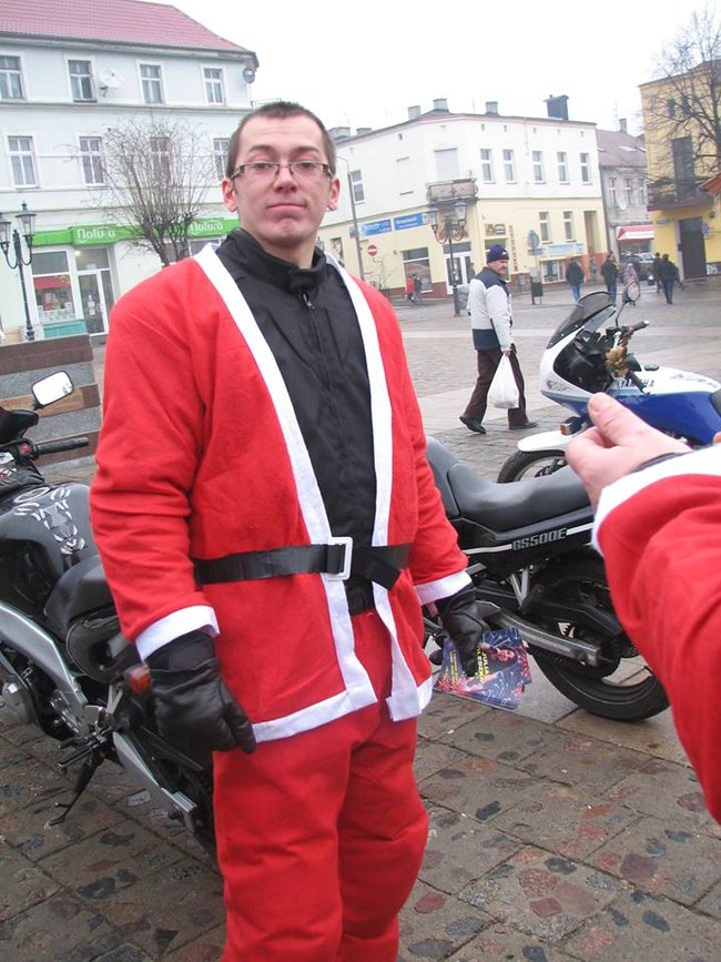 Mikołajki w biegu i na motocyklach