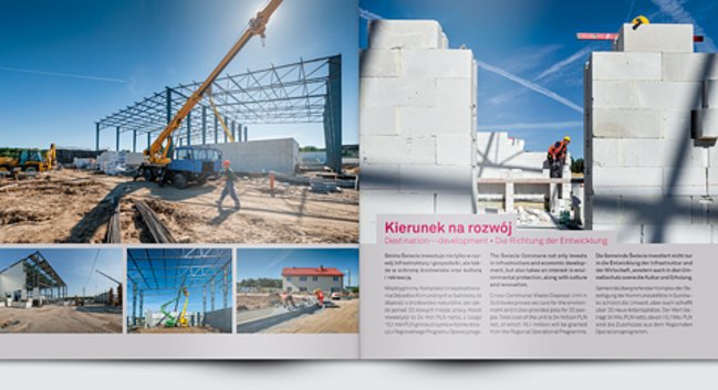 Folder o Świeciu w trzech językach