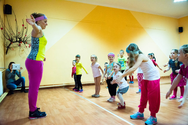 Dzieci polubiły zumbę