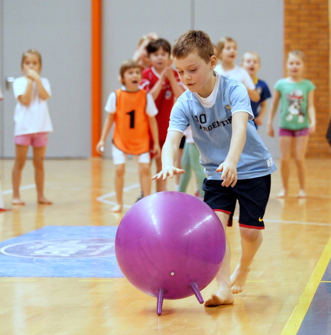 Pierwszaki również polubiły sport